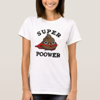 Super Poower Funny Super Hero Poop Pun