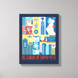 Super Powered Pack Art Deco Metropolis Canvas Print