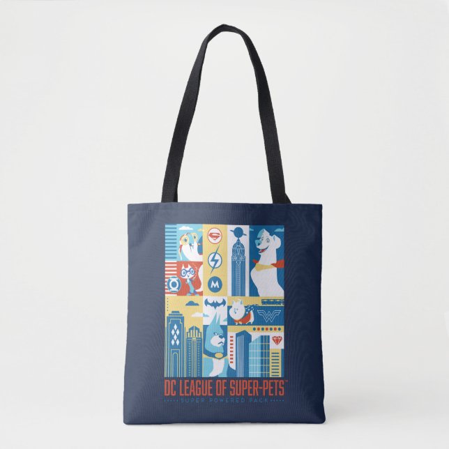 Super Powered Pack Art Deco Metropolis Tote Bag (Front)