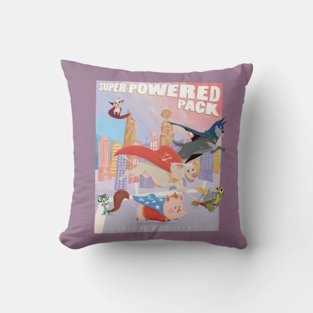 Super Powered Pack Metropolis Illustration Cushion (Front)