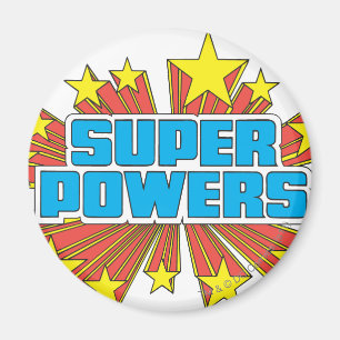 Super Powers™ Logo Blue Magnet