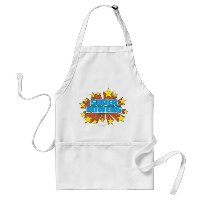 Super Powers™  Logo Blue Standard Apron (Front)