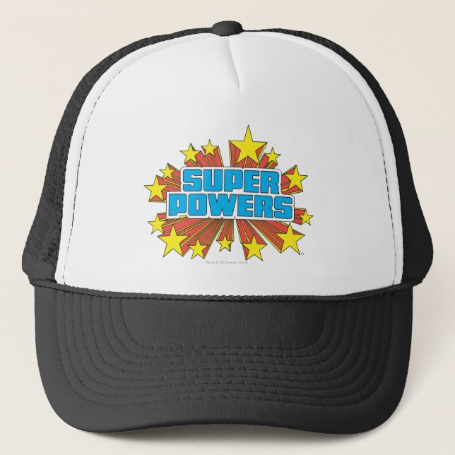 Super Powers™  Logo Blue Trucker Hat (Front)