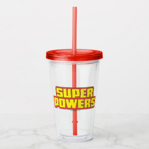 Super Powers™  Logo Yellow Acrylic Tumbler