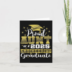 Super Proud Aunt Of 2025 Engineering Graduate Fami Card