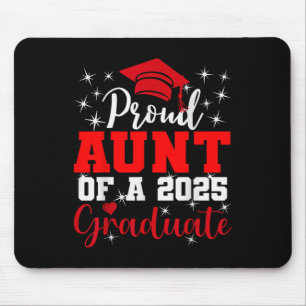 Super Proud Aunt Of 2025 Graduate Senior Graduatio Mouse Mat