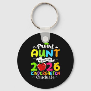 Super proud aunt of 2026 graduate awesome family key ring