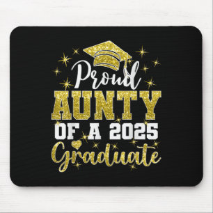 Super Proud Aunty Of 2025 Graduate Senior Graduati Mouse Mat