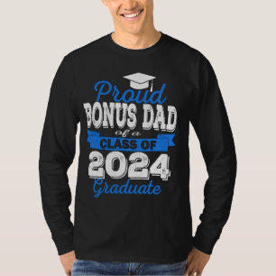 Super Proud Bonus Dad of 2025 Graduate Graduation T-Shirt