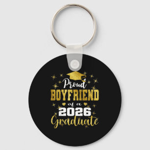 Super proud boyfriend of 2026 graduate graduation key ring
