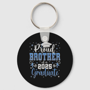 Super Proud Brother Of 2025 Graduate Graduation Fa Key Ring