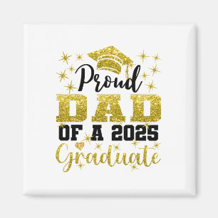 Super Proud Dad Of 2025 Graduate Senior Graduation Magnet
