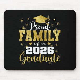 Super Proud Family Of 2026 Graduate Senior Family Mouse Mat