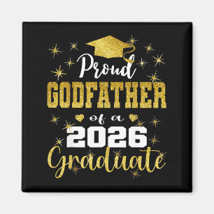 Super proud godfather of 2026 graduate graduation magnet