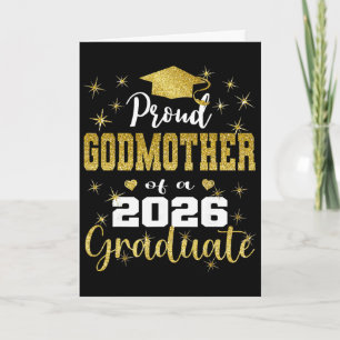 Super Proud Godmother Of 2026 Graduate Graduation Card