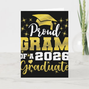 Super Proud Gram Of 2026 Graduate Senior Graduatio Card