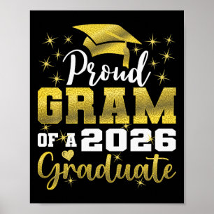 Super Proud Gram Of 2026 Graduate Senior Graduatio Poster