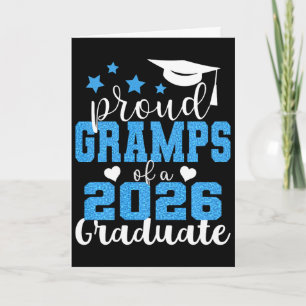 Super Proud Gramps Of 2026 Graduate Senior Graduat Card