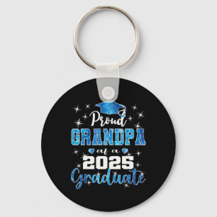 Super Proud Grandpa Of 2025 Graduate Graduation Fa Key Ring