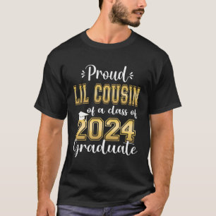 Super Proud Little Cousin Of 2024 Graduate Awesome T-Shirt