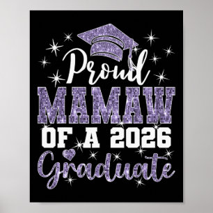 Super Proud Mamaw Of 2026 Graduate Senior Graduati Poster