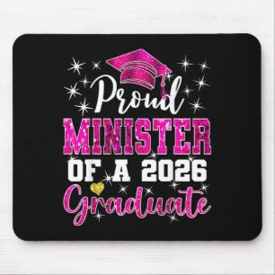 Super proud minister of 2026 graduate senior mouse mat