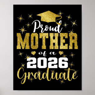 Super Proud Mother Of 2026 Graduate Senior Graduat Poster