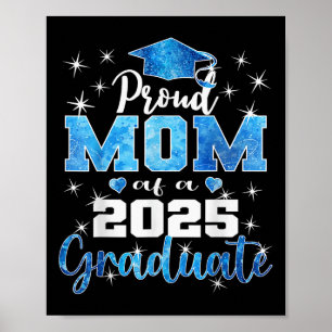 Super Proud Mum Of 2025 Graduate Senior Graduation Poster