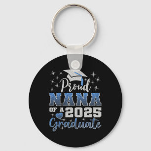 Super Proud Nana Of 2025 Graduate Awesome Family C Key Ring