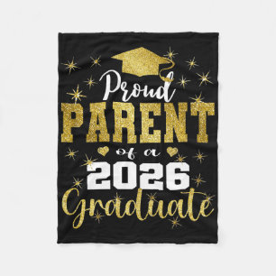 Super Proud Parent Of 2026 Graduate Senior Graduat Fleece Blanket