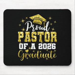 Super Proud Pastor Of 2026 Graduate Senior Graduat Mouse Mat