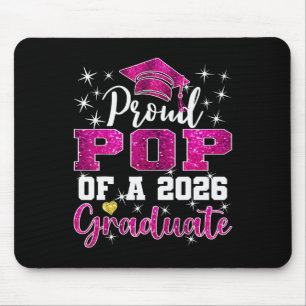Super Proud Pop Of 2026 Graduate Senior Graduation Mouse Mat