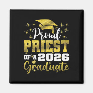 Super Proud Priest Of 2026 Graduate Senior Graduat Magnet