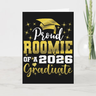 Super Proud Roomie Of 2026 Graduate Senior Graduat Card