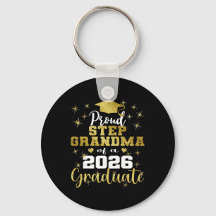 Super Proud Step Grandma Of 2026 Graduate Graduati Key Ring