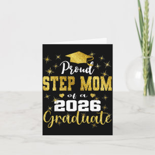 Super proud step mum of 2026 graduate graduation card