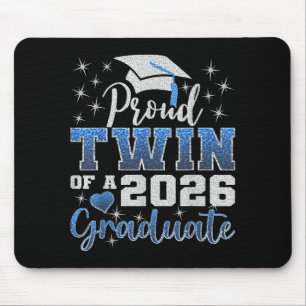 Super proud twin of 2026 graduate senior mouse mat