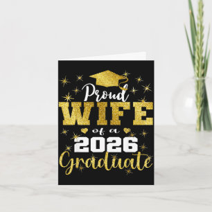 Super proud wife of 2026 graduate senior card