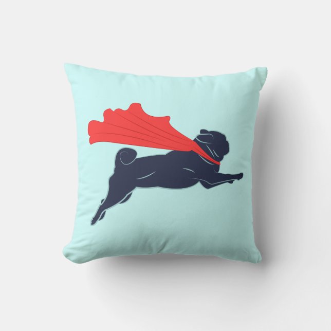 Super Pug Cushion (Front)