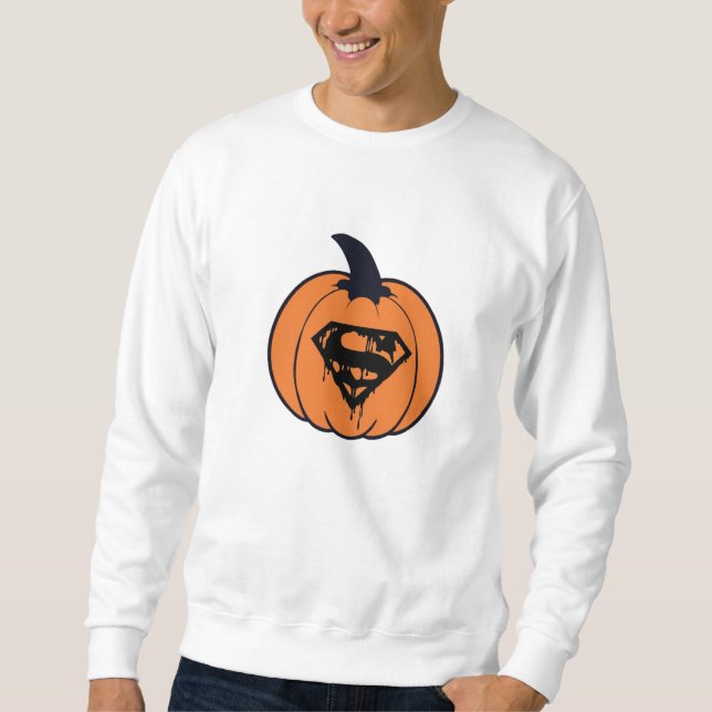 Super Pumpkin Man Halloween Hero Sweatshirt (Front)