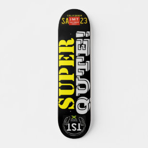 SUPER QUTE  JMT Skateboard, 7¾" Deck Skateboard