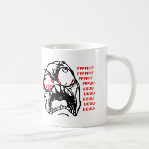 super rage face meme rofl coffee mug
