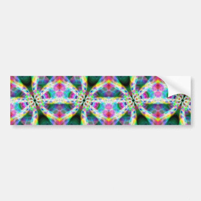 Super Rainbow Zoom Hallway Bumper Sticker (Front)