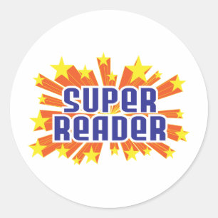 Super Reader Classic Round Sticker