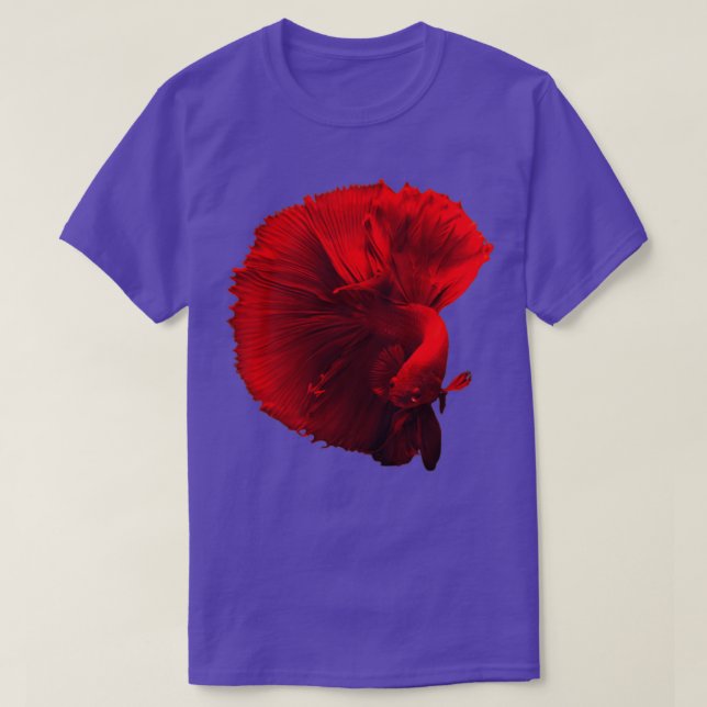 Super Red Betta Fish T-Shirt (Design Front)