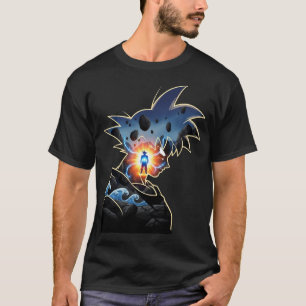 Super Saiyan Blue Goku Silhouette Aura T-Shirt