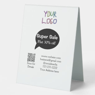 super sale business discount scan QR code details 