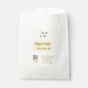super sale business discount scan QR code details  Favour Bags
