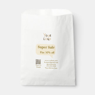 super sale business discount scan QR code details Favour Bags