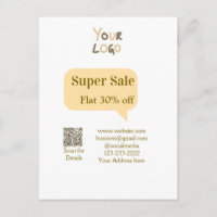 super sale business discount scan QR code details